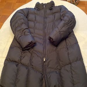 ***SOLD ON CROSS LISTING ***  LANDS END DOWN FILLED QUILTED PUFFER COAT BLACK 1X